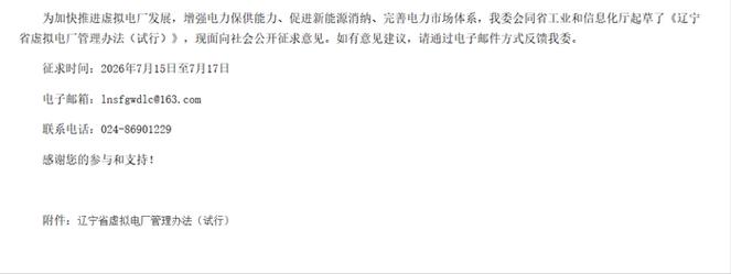 聚焦辽宁虚拟电厂 ≥5MW/1h准入门槛与多元收益路径解析